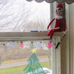elf on the shelf dry erase on windows 