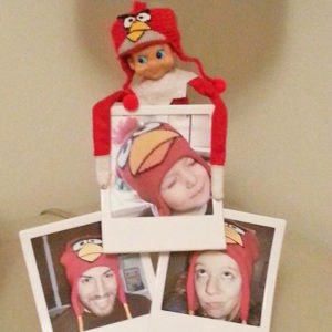 elf on the shelf angry bird hat 