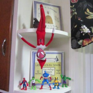 elf on the shelf spiderman 