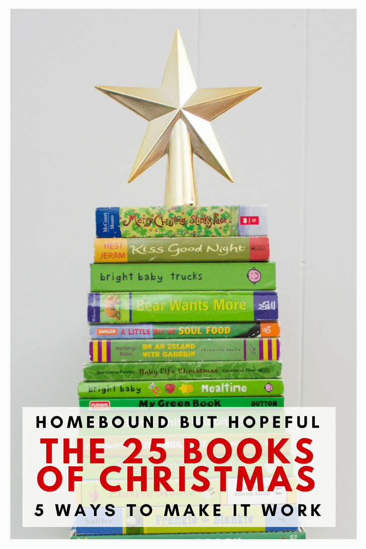 Every December, my boys and I countdown to Christmas with The 25 Books Of Christmas. Be sure to check out this fun holiday tradition, as well as the 5 tips I share about how to make it work for your family! #Christmas #ChristmasTradition #ChristmasCountdown #Advent #AdventCalendar #25BooksOfChristmas #ChristmasMemories 