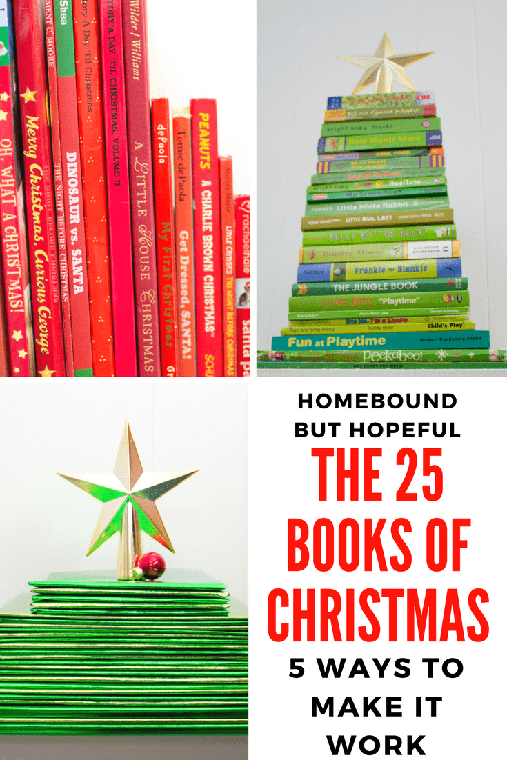 Every December, my boys and I countdown to Christmas with The 25 Books Of Christmas. Be sure to check out this fun holiday tradition, as well as the 5 tips I share about how to make it work for your family! #Christmas #ChristmasTradition #ChristmasCountdown #Advent #AdventCalendar #25BooksOfChristmas #ChristmasMemories 