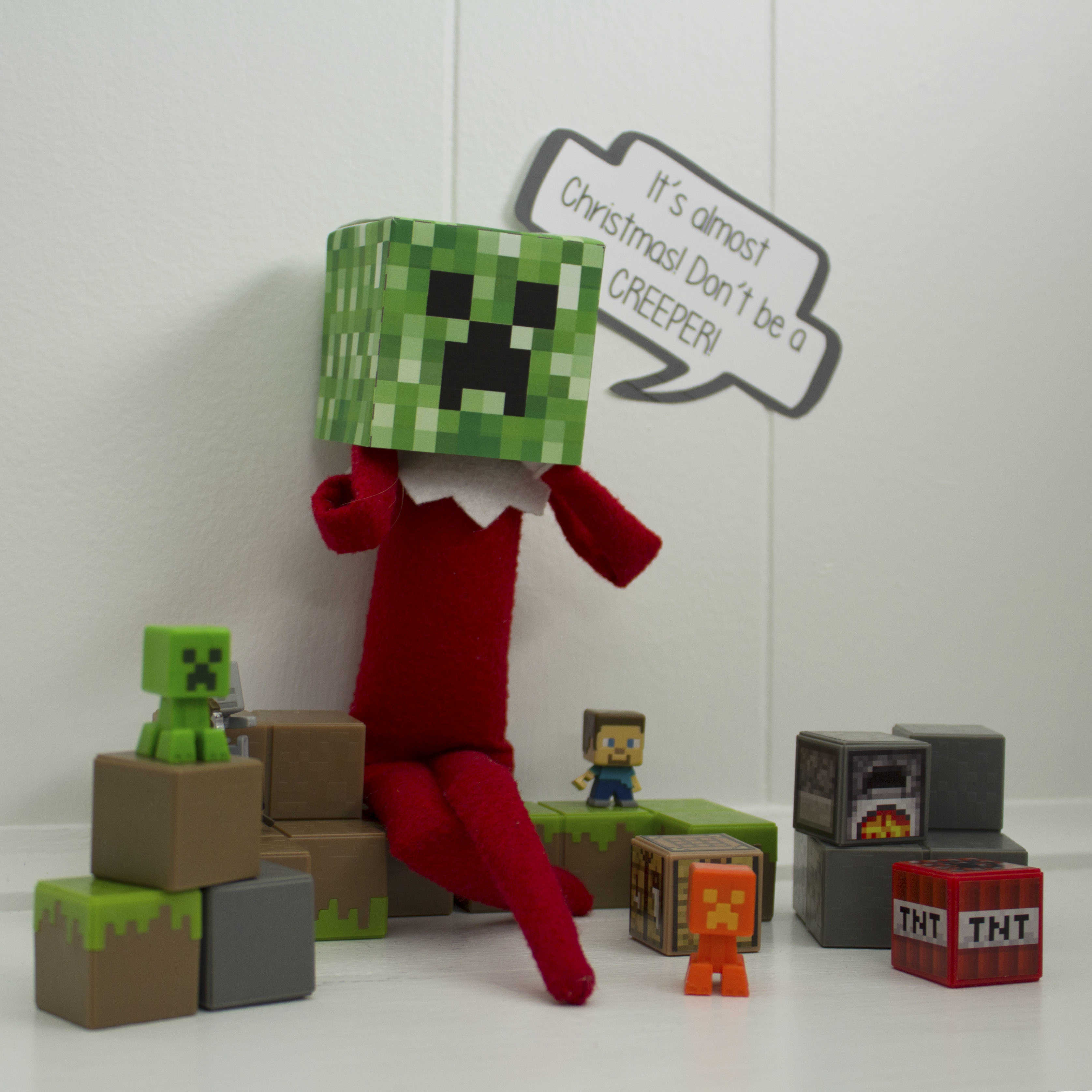 elf on the shelf minecraft creeper