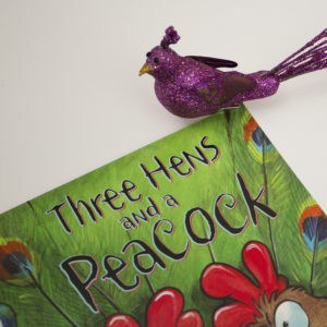 book three hens and a peacock 