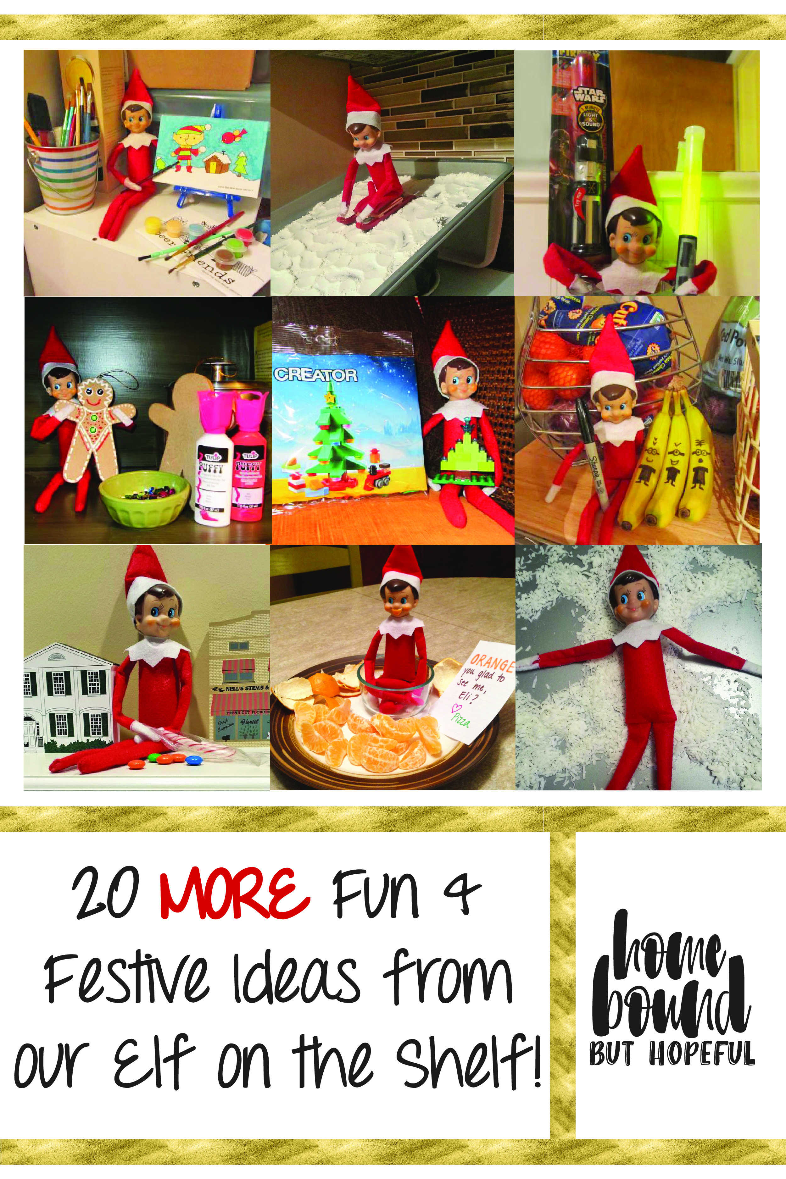20 MORE great Elf on the Shelf ideas to make your kids smile! 
