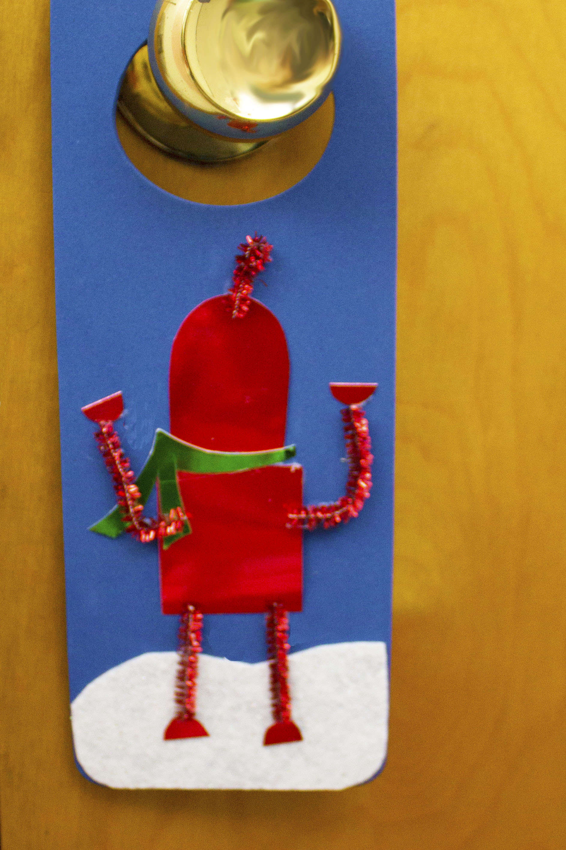 red snowbot craft