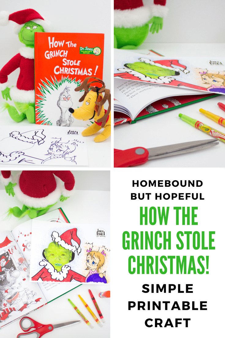 Here's a quick and simple holiday craft kids will love, inspired by the Dr. Seuss classic How The Grinch Stole Christmas! Perfect for holiday story time. #HowTheGrinchStoleChristmas #thegrinch #drseuss #christmasbook #storytime #beyondthebook