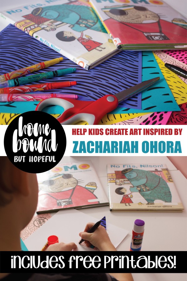 Here's a fun project that allows children to be an illustrator just like Zachariah OHora... Use my free printables to get the craft started, and help your kids create a masterpiece inspired by the style of OHora's books!