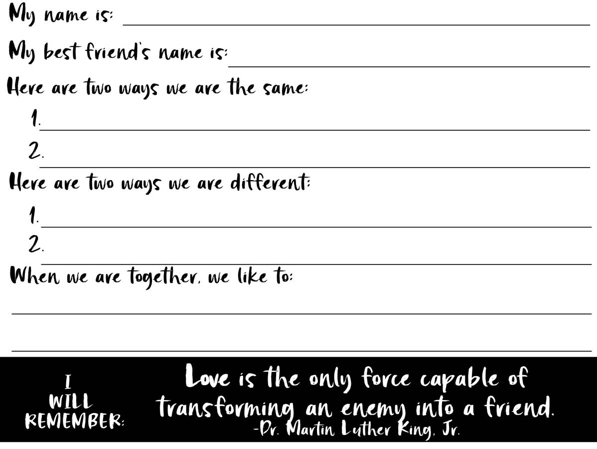 differences printable 