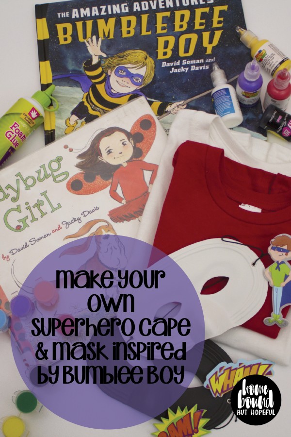What kind of superhero would your children like to become? Read about Bumblebee Boy or Ladybug Girl, and create your very own masks & cape. Then make sure to save the world before dinnertime!