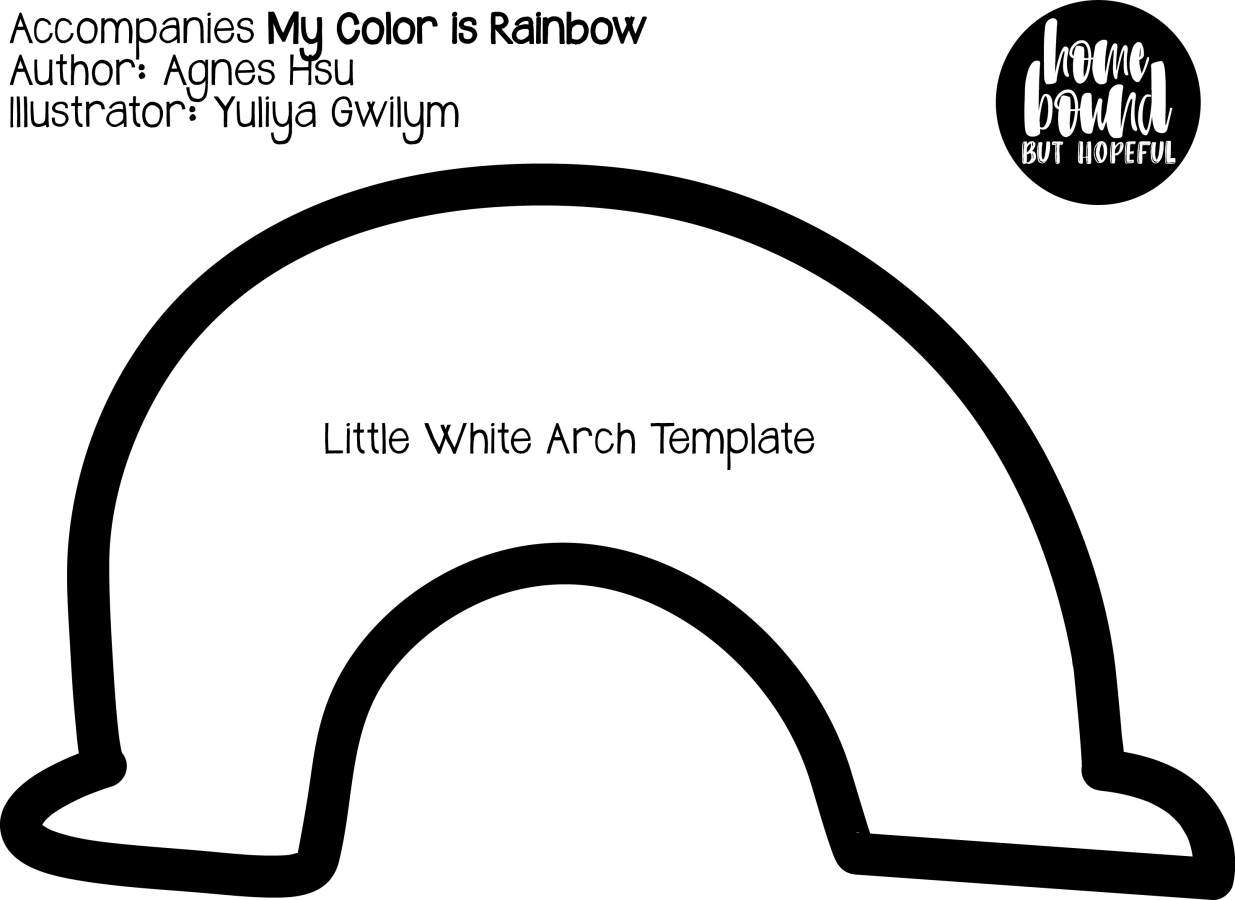 little white arch template