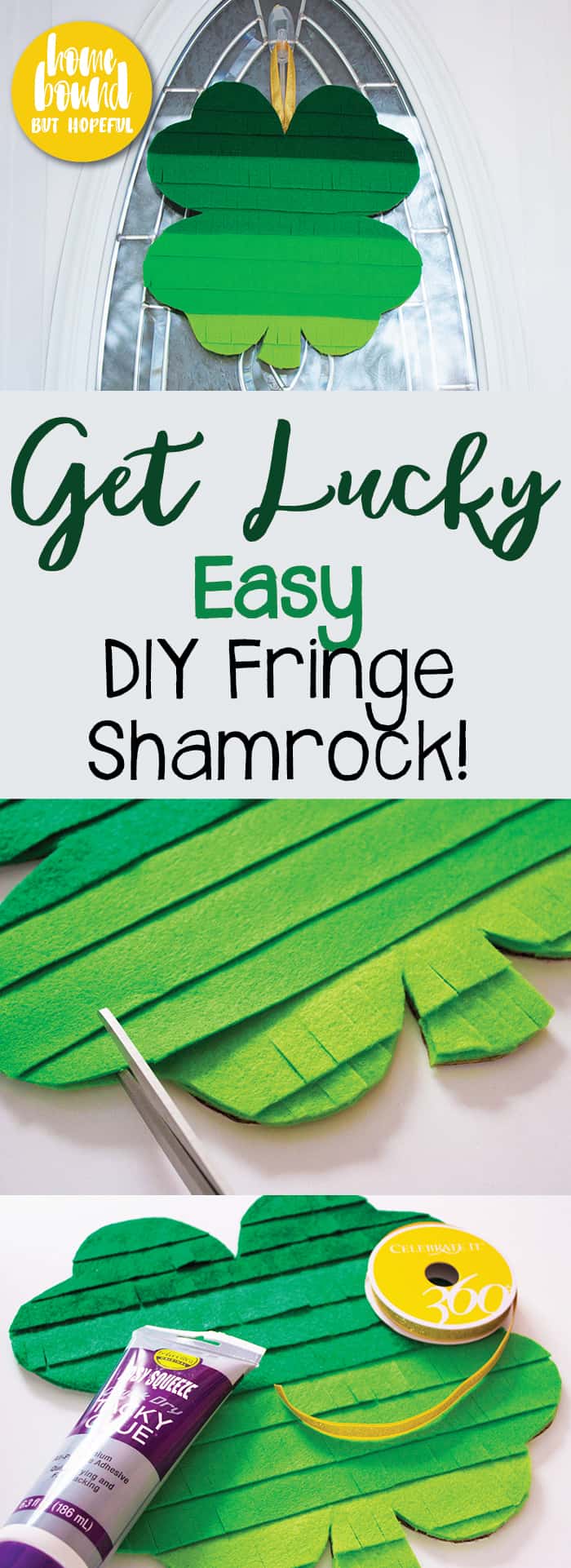 Not quite ready for St. Patrick's Day yet? It's your lucky day! I'm sharing this super easy DIY shamrock decoration on the blog. The project is simple to assemble, the supplies are inexpensive, and the end result is incredibly cute!