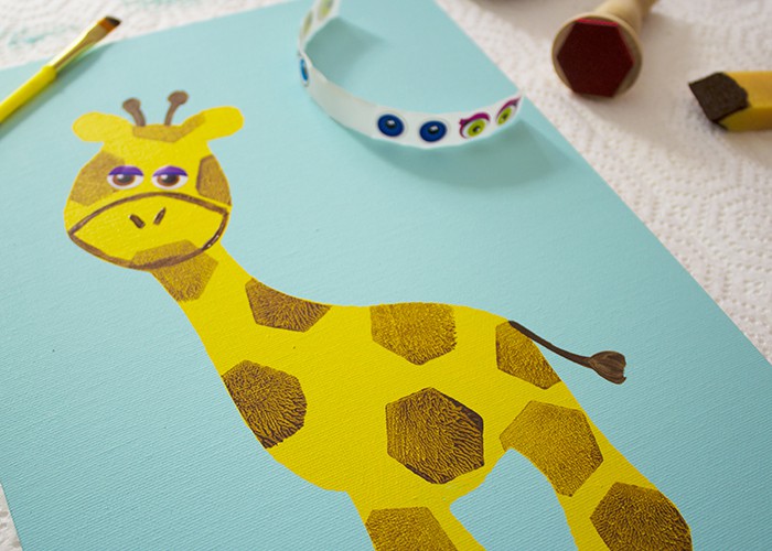 giraffe face detail