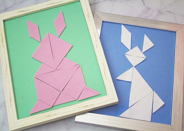 FINISHED EASY SPRING TANGRAMS
