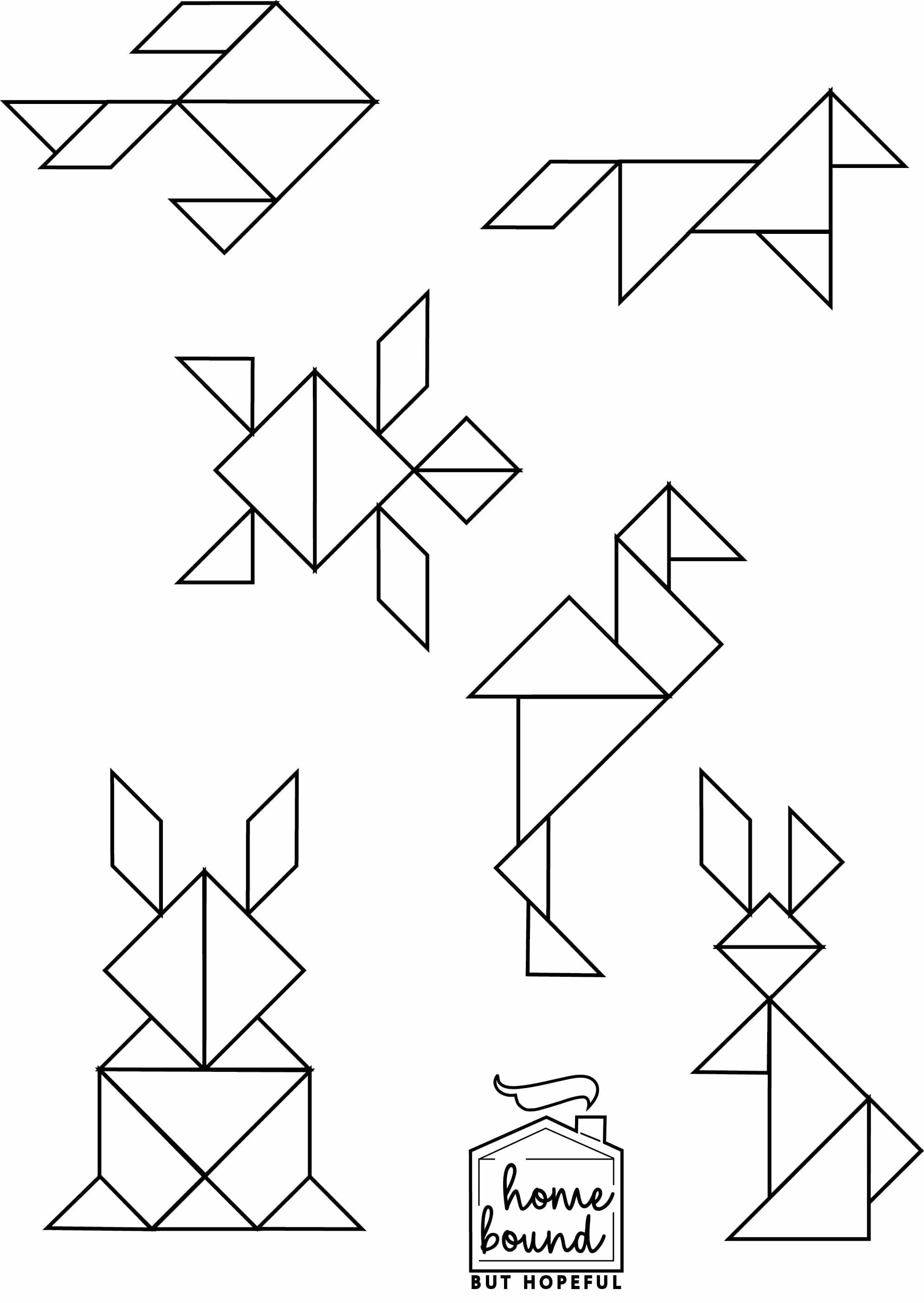 SPRING TANGRAMS PIECES