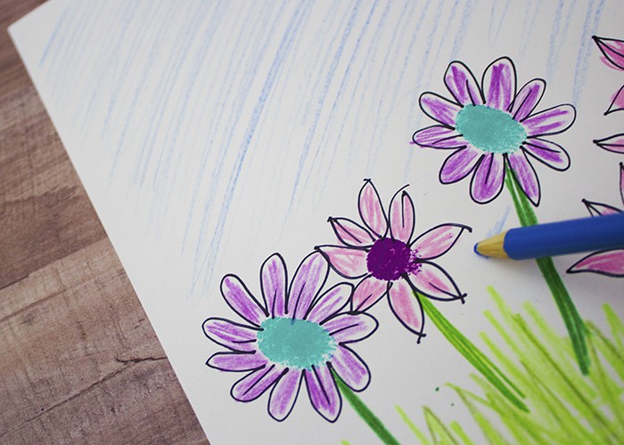 SPRING ARTS & CRAFTS FINGERPRINT FLOWERS