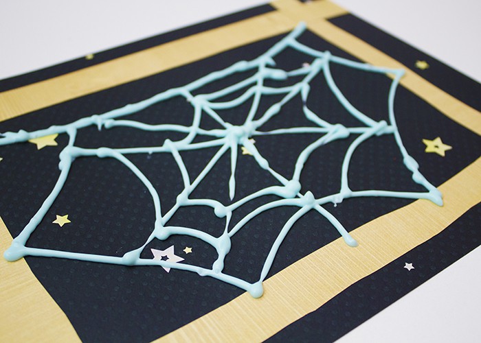 VERY BUSY SPIDER WEB CRAFT FINISHED