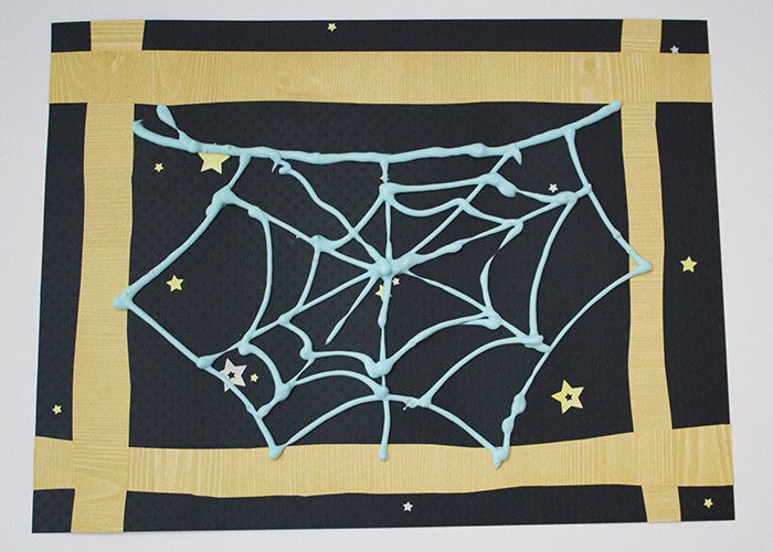 VERY BUSY SPIDER WEB CRAFT FINISHED