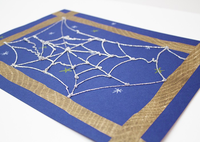 VERY BUSY SPIDER WEB CRAFT FINISHED