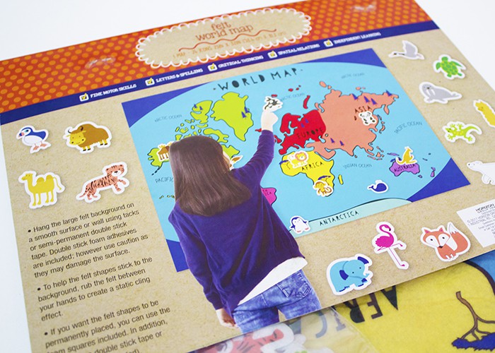 Summer Reading and Geography World Map