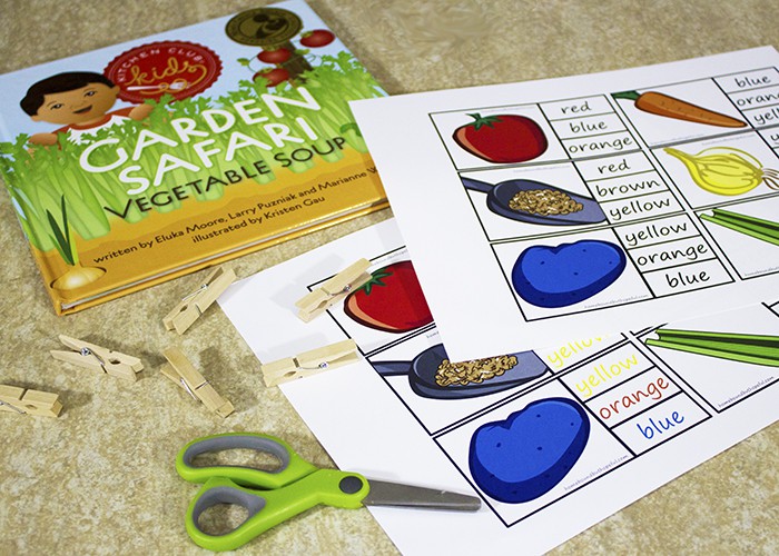 Garden Safari Vegetable Soup Literacy Game