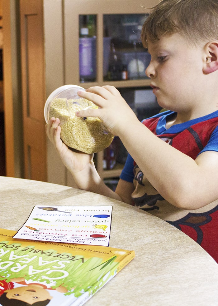 Garden Safari Vegetable Soup I Spy Sensory