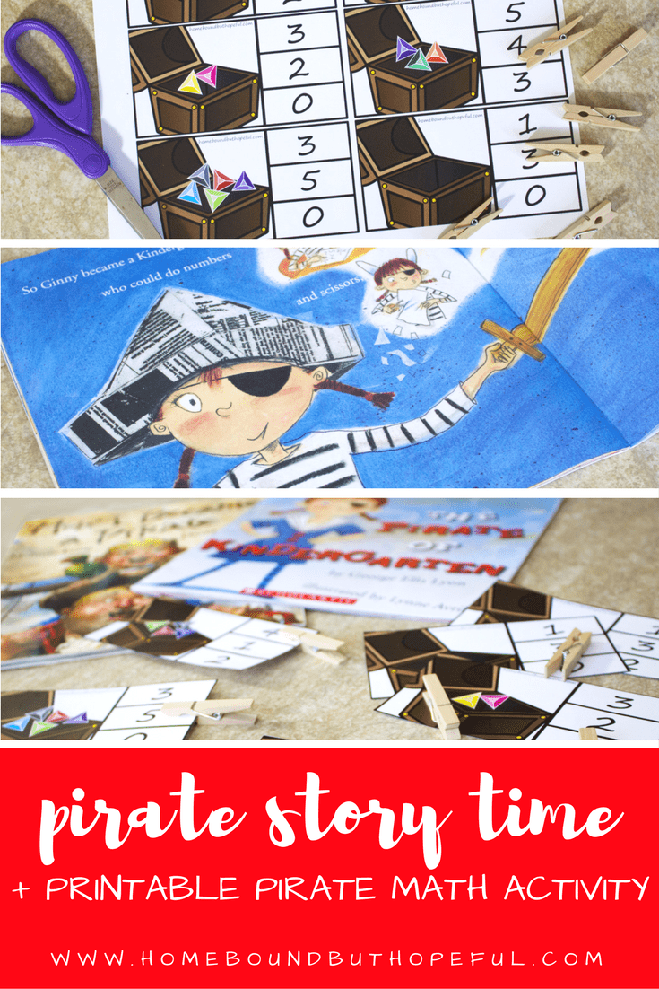 Pirate Story Time | Pirate Math Activity | Early Learning | Free Printable | Reading Extension | Pirate Read A Loud | Pirate Fun Round Up | Pirate Picture Books