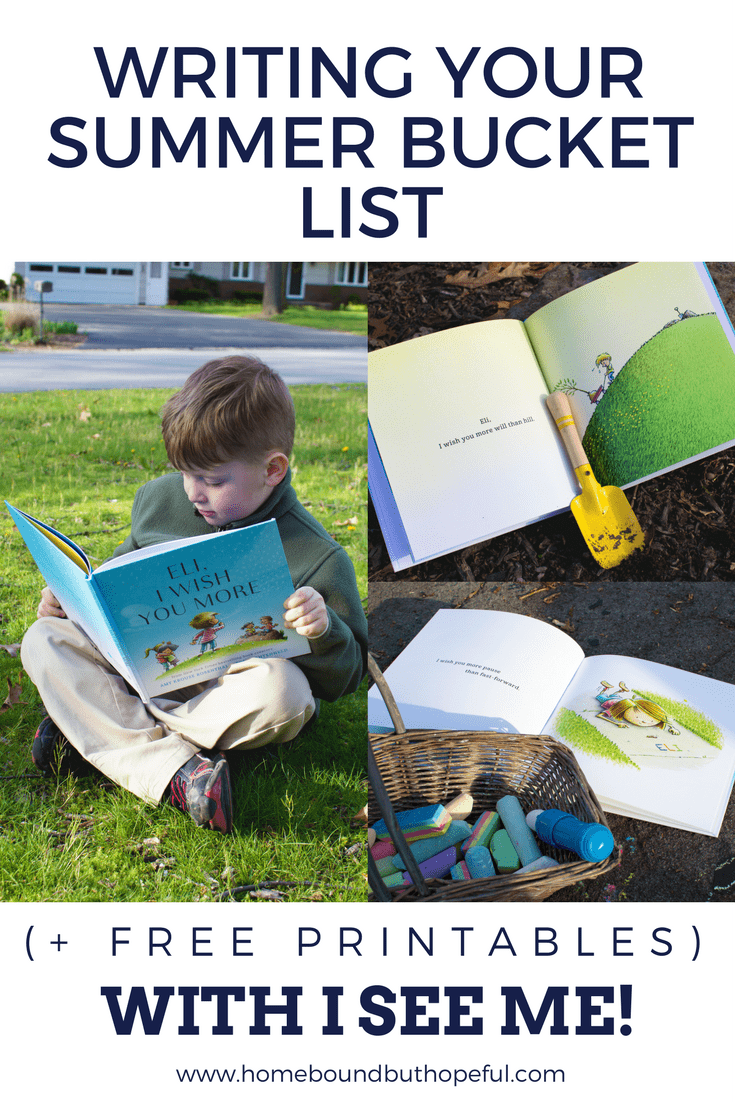 Writing a Summer Bucket List- inspired by I See Me! Personalized Books. Includes free printables to help your family write their own.