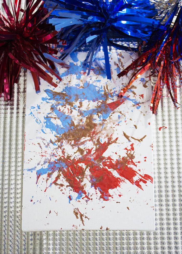 4th of July Firework Process Painting