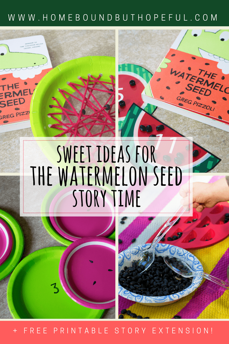 The Watermelon Seed | Greg Pizzoli | Story Time | Crafts | Printables | Early Learning | Early Math | Fine Motor