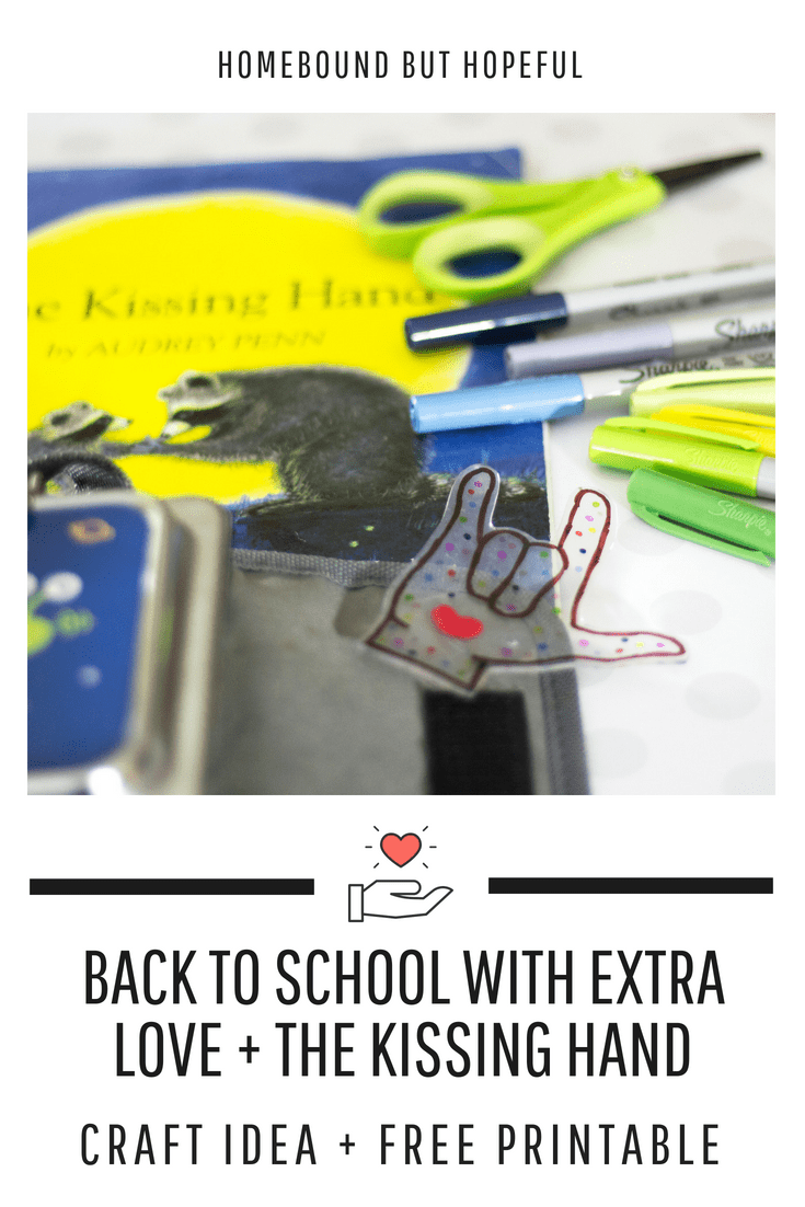 Starting school, or just heading back for a new year can bring all sorts of anxiety. Share a special story time and create a sweet craft with your children inspired by the perennial favorite, The Kissing Hand. Send them to school with extra love this year! #thekissinghand #backtoschool #storytime #beyondthebook #backtopreschool #kindergarten #preschool #firstdayofschool #readingextensions