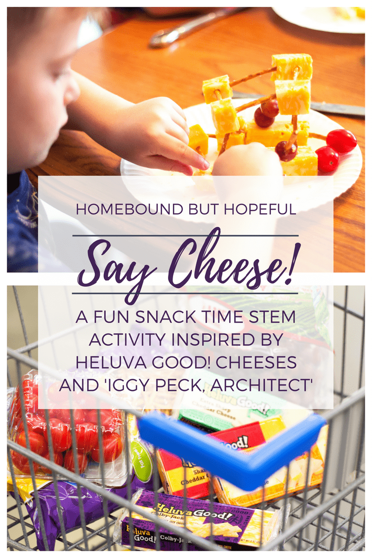 Say Cheese! (ad) Your kids will love this super fun snack time idea inspired by Heluva Good! Cheese Blocks! Children can work on STEM, fine motor, cooking, and problem solving skills while they channel their inner Iggy Peck, Architect. Sometimes, playing with your food IS a good thing! #HeluvaGoodSummer #IC @heluvagood