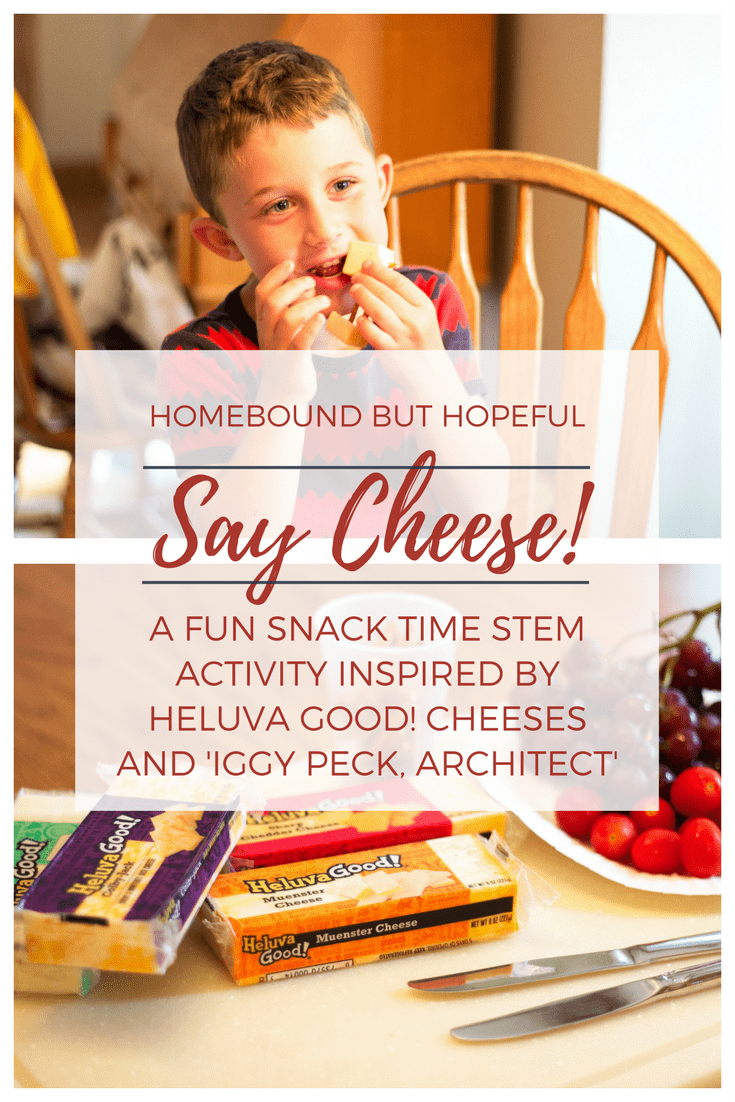 Say Cheese! (ad) Your kids will love this super fun snack time idea inspired by Heluva Good! Cheese Blocks! Children can work on STEM, fine motor, cooking, and problem solving skills while they channel their inner Iggy Peck, Architect. Sometimes, playing with your food IS a good thing! #HeluvaGoodSummer #IC @heluvagood