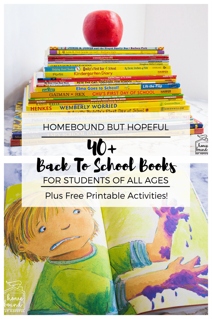 Back To School Book List- Over 40 Great Fall Book Choices for Students of All Ages. Includes Free Printable Extension Activities For Early Learning. #ChildrensLiterature #BeyondTheBook #KidLit