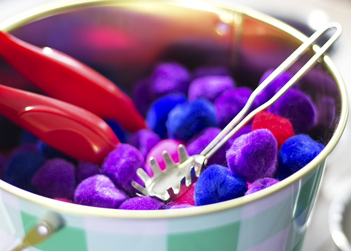 Berry Picking Story Time- Berry Pom Pom Color Sort