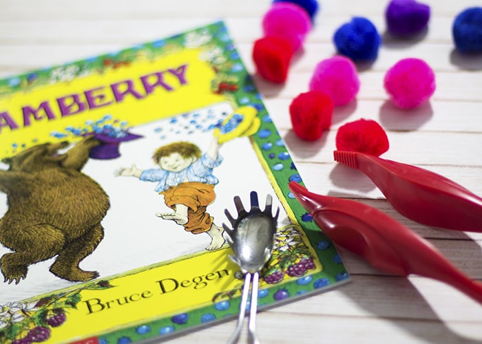 Berry Picking Story Time- Berry Pom Pom Color Sort