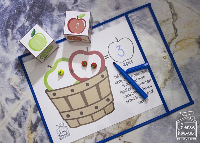 IApple Picking Math | Adding With Manipulatives