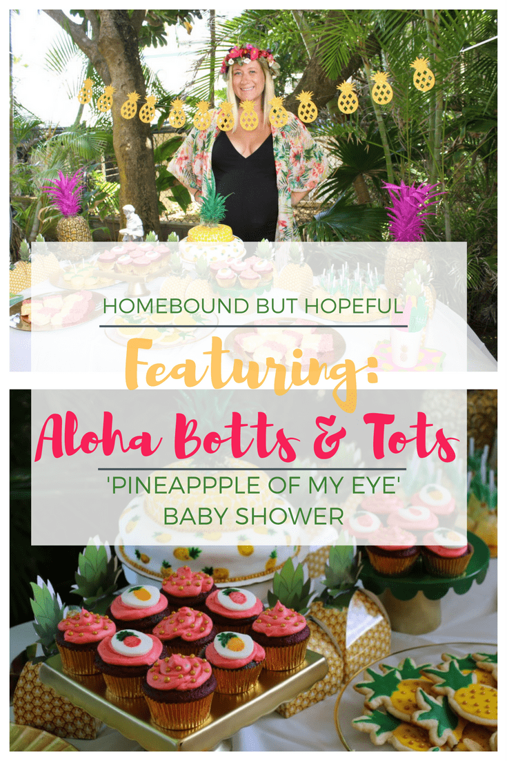 Blogging is the perfect opportunity to connect with other mamas and check out all their great ideas. Take a look at this fun feature on Mal from 'Aloha Botts & Tots', who put together an ADORABLE 'pineapple of my eye' themed tropical baby shower! 