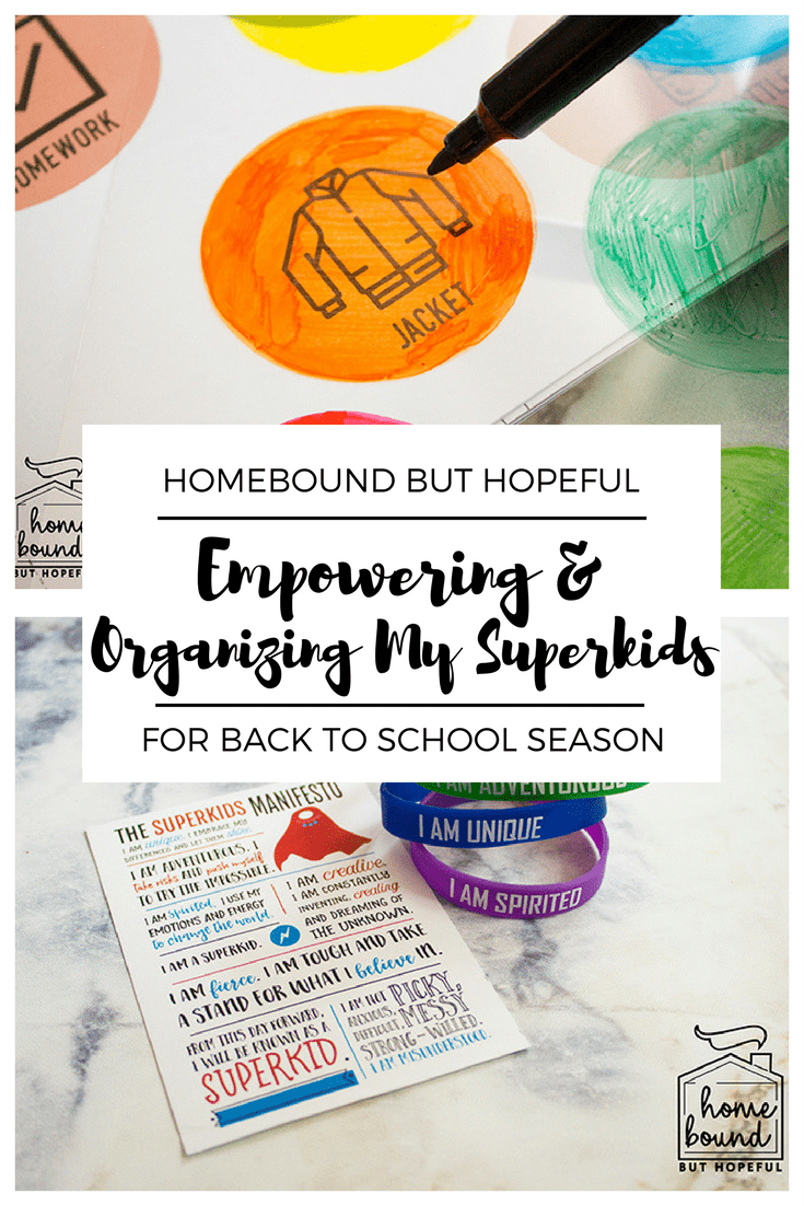 Heading Back to School with Organized, Empowered Superkids! 5 Ideas from The Superkids Activity Guide To Conquering Every Day that we're using to get our family on track for the new school year! #ad