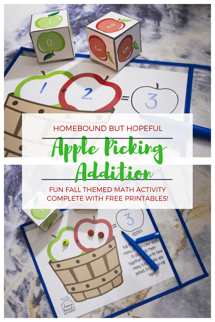 Fall Apple Picking Addition | Fall Theme Math | Early Learning | Free Printables | Plus Autumn Activity Round Up