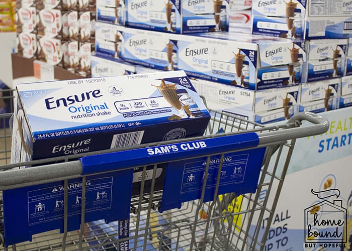 Raising Future Caregivers- Shopping at Sam's Club- Ensure