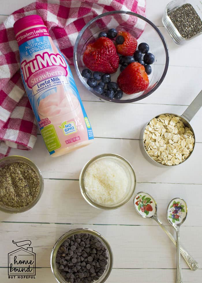 Evening Prep For Easier Mornings- TruMoo Overnight Oats