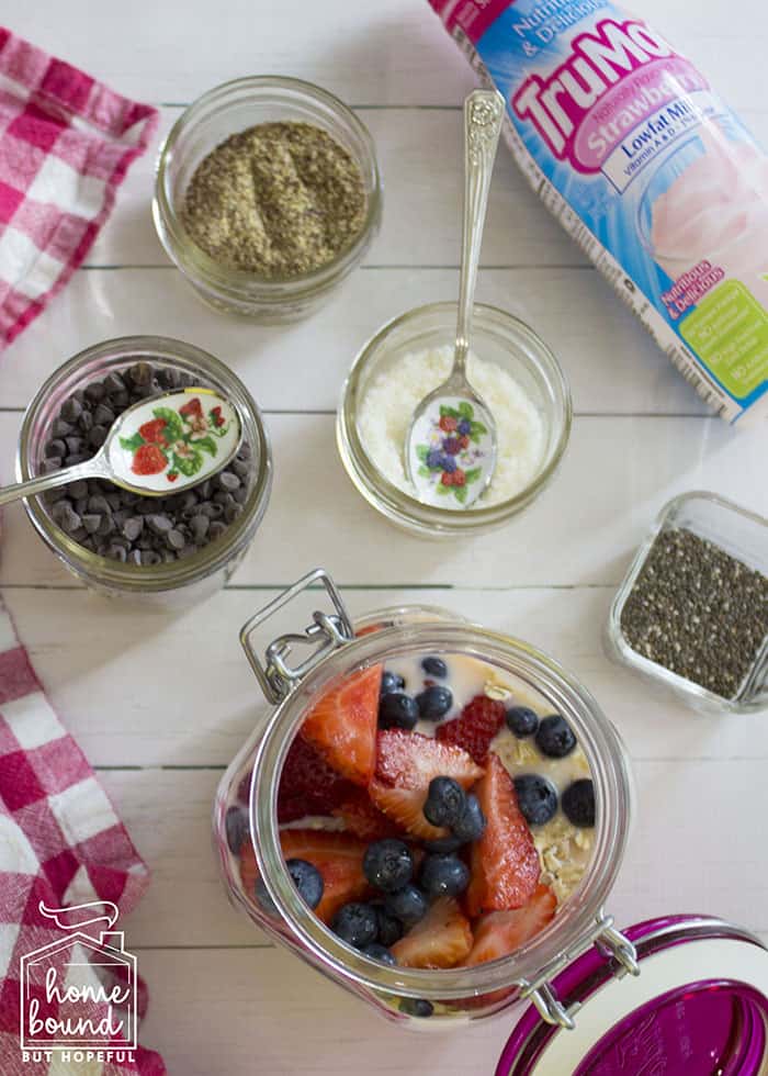 Evening Prep For Easier Mornings- TruMoo Overnight Oats