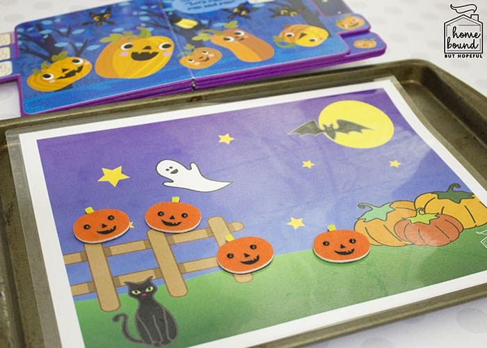 Halloween Counting Board Books- Five Little Pumpkins- Magnetic Play