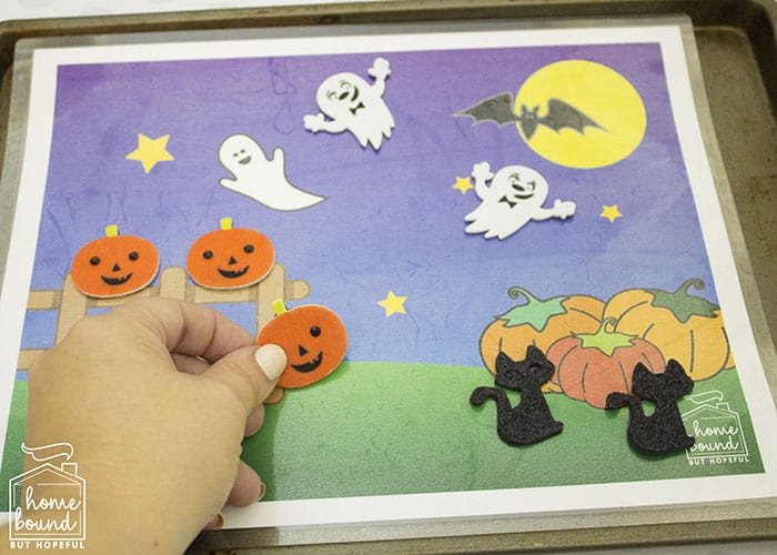 Halloween Counting Board Books- Magnetic Play DIY