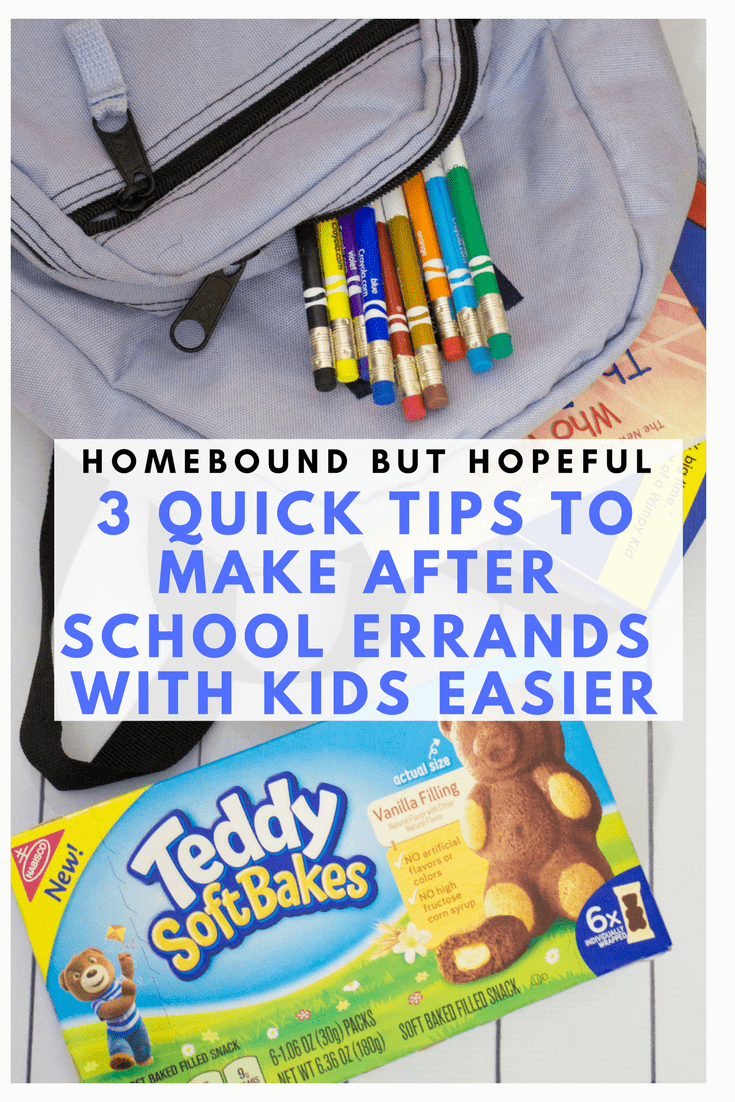 After school errands can be a nightmare with my boys some afternoons. I'm sharing a few of my 'must-haves' to make them easier- including a tasty snack you'll often find in my glove box! Plus, there's a great giveaway happening for a limited time, so be sure to grab your chance! #ad #afterschool #errands #momlife #teddysoftbakes #momtips