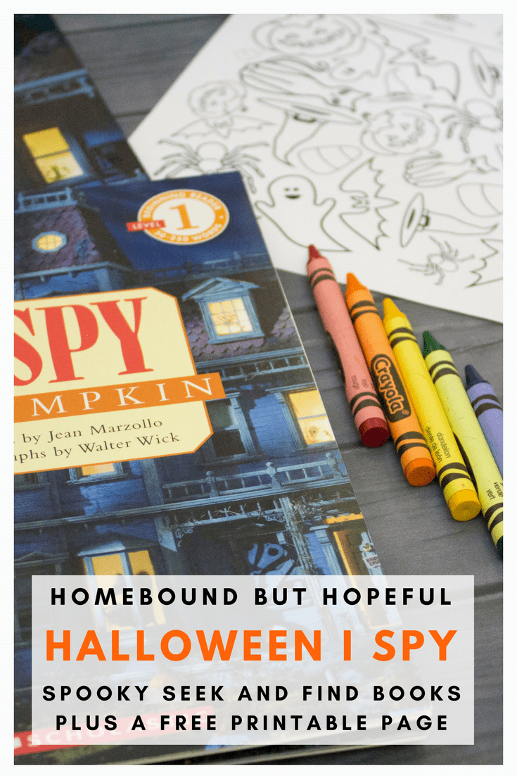Have your kiddos test their seek and find skills with these fun and festive Halloween I Spy books. Then print out your own Halloween hunt and let the fun continue! #Halloween #Halloweenprintable #Halloweenactivities #HalloweenISpy #HalloweenSeekAndFind #SeekAndFind #ISpy