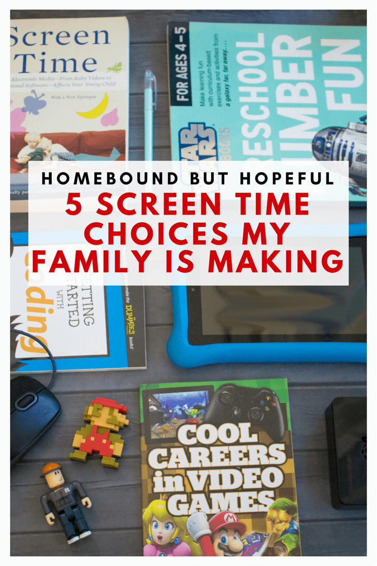 Screen time is a hotly debated issue facing parents today. Check out the 5 choices my family is making to find ways to make screen time work for us. #ad #screentime #parenting #familylife #parentingchoices