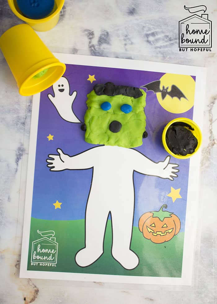 Halloween Costume Story Time- Printable Play-Doh Mat