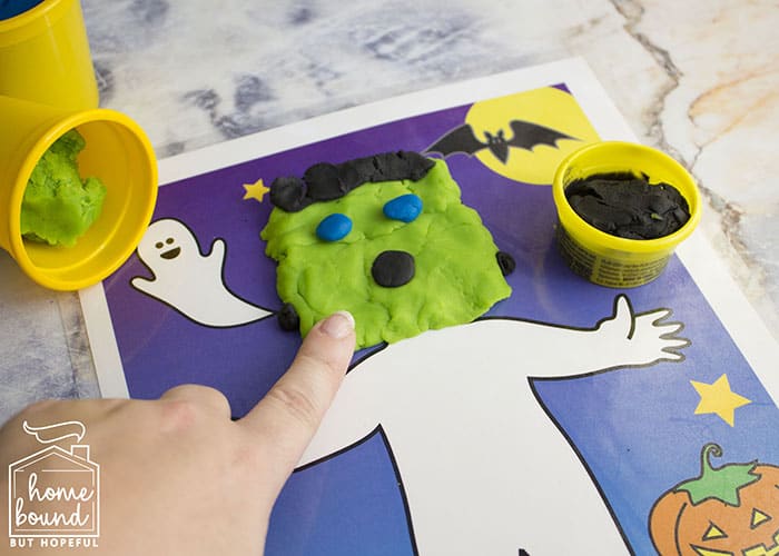 Halloween Costume Story Time- Printable Play-Doh Mat