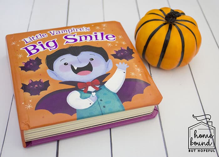 Not So Scary Halloween Book List- Little Vampire's Big Smile